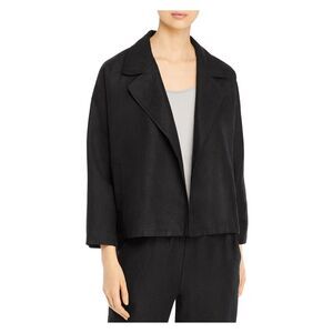 EILEEN FISHER Womens Black Wear To Work Jacket S\P